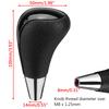 1pcs  AT Car Gear Shift Knob Perforated PU Leather Shifter Lever Gear Stick For Toyota Corolla Camry For Lexus IS GS LS RX ES