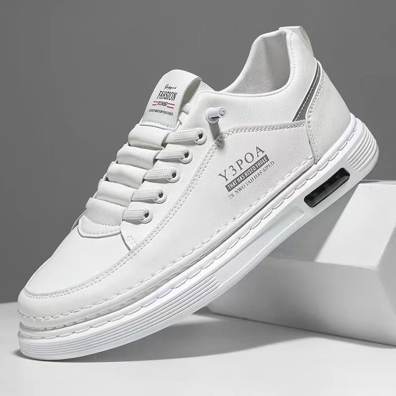 2025 Spring New Board Shoes Leather Work Shoes Korean Version Casual One-pedal Men's Versatile and Comfortable Student Men's Shoes