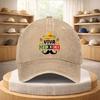 Viva Mexico Sombrero Print Washed Denim Baseball Cap Adjustable Casual Street Style Hat for Unisex