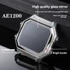 Casio 3299 AE-1200WH AE1300 İçin AE-1200 Tam Metal Kasa Kayış Mod Kiti Paslanmaz Çelik Saat Kayışı Cam Filmi Vida Çerçeve Bileklik