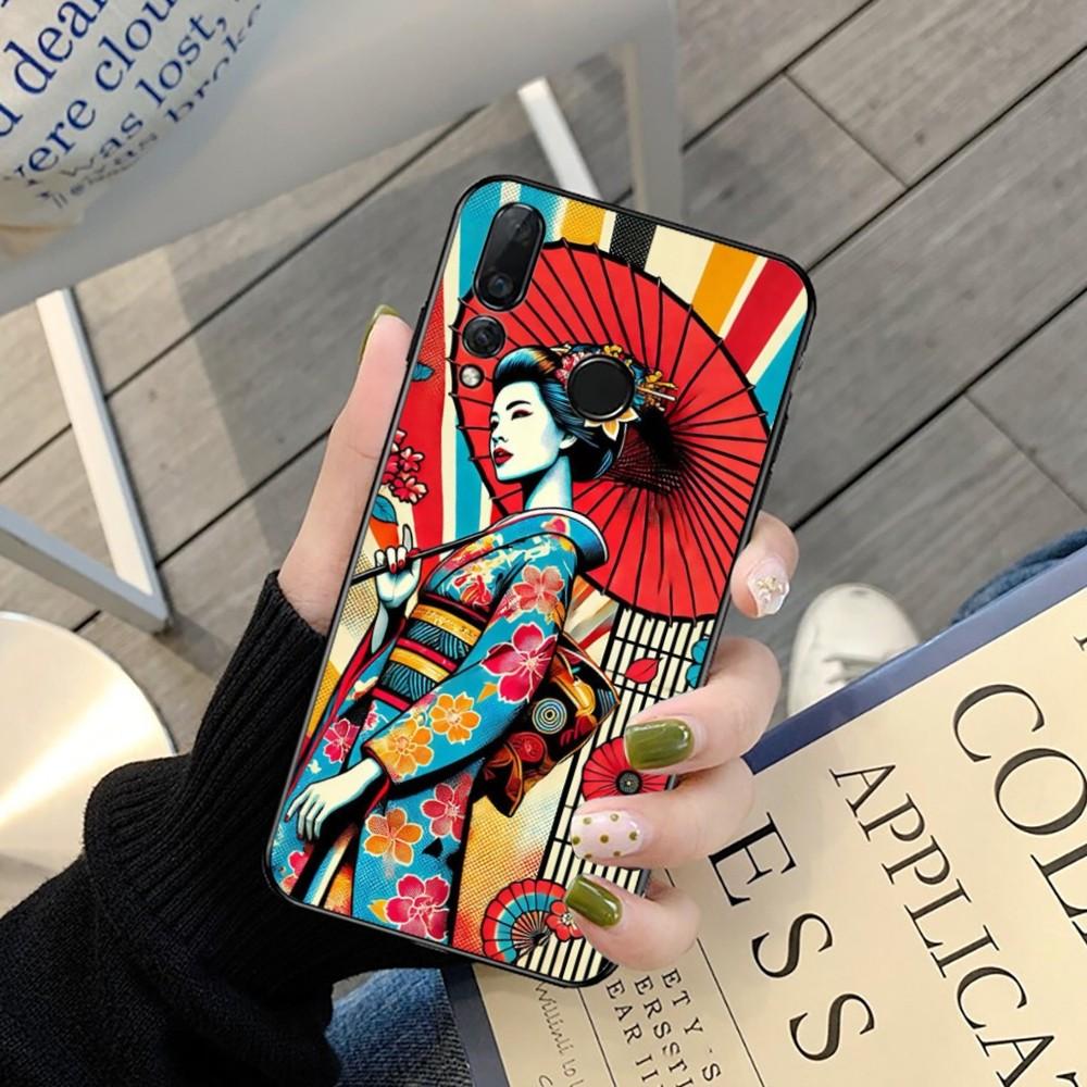 

Japanese Style Art Phone Case For Huawei Y9 6 7 5 Prime Enjoy 7s 7 8 Plus 7a 9e 9plus 8E Lite Psmart Shell Huawei Y5 2019