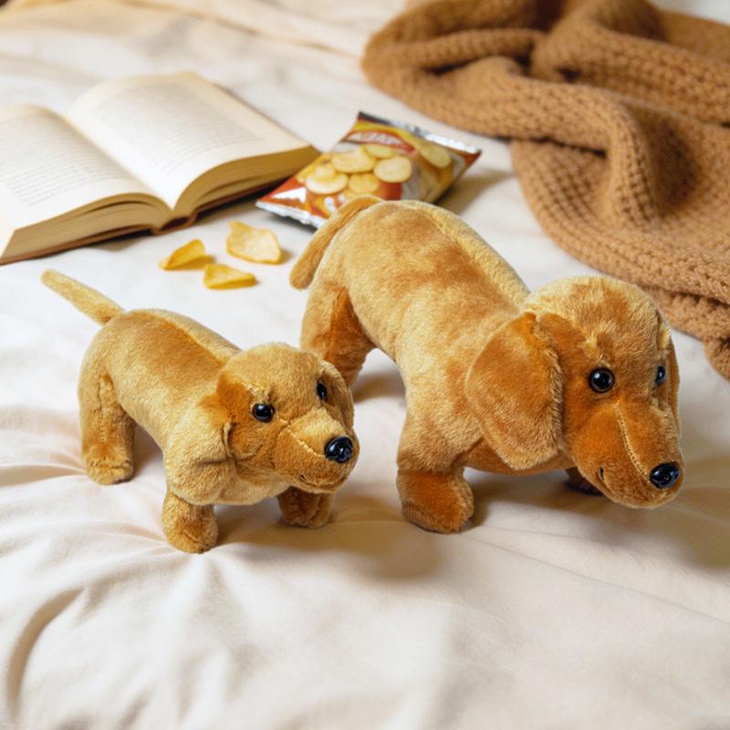 1 Stück Kawaii Dackel Plüschtiere Niedliche Hunde Puppe Gefülltes Weiches Tier Spielzeug Für Geburtstagsgeschenke