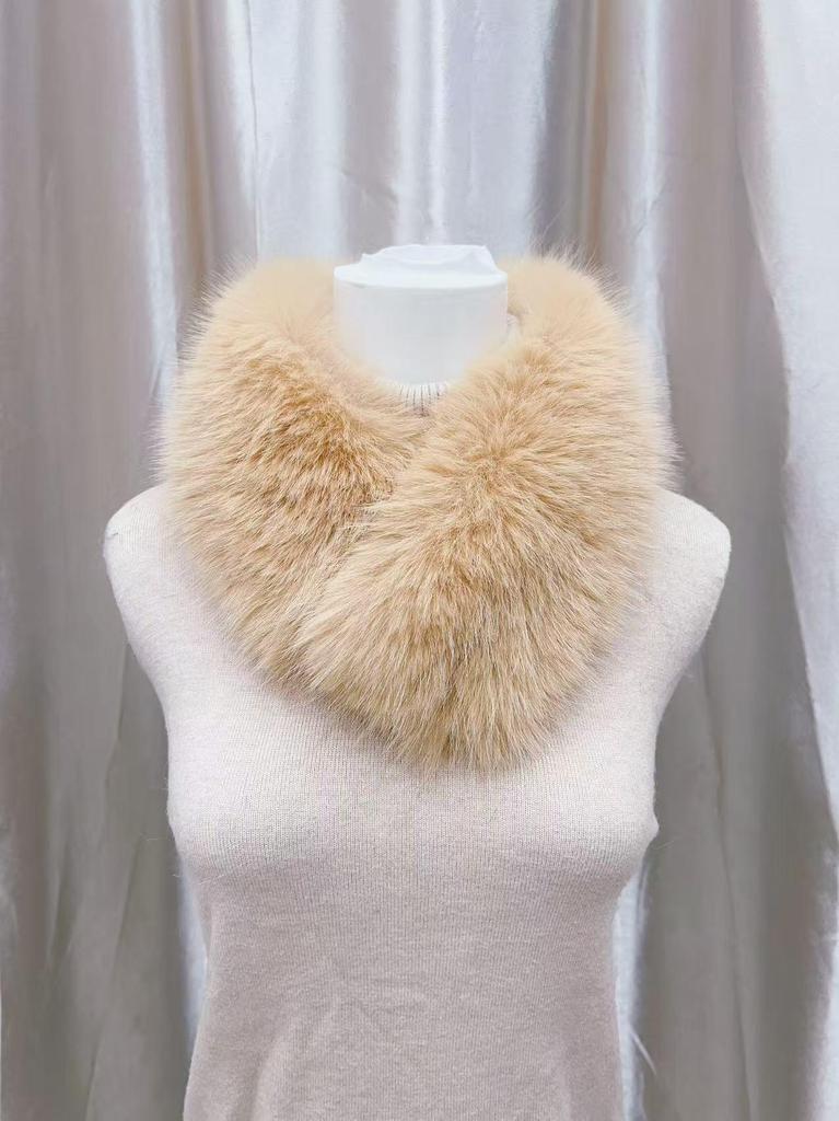 Calentador de cuello de imitación de piel de zorro estilo coreano - Moderno, Versátil, Collar magnético para mujer