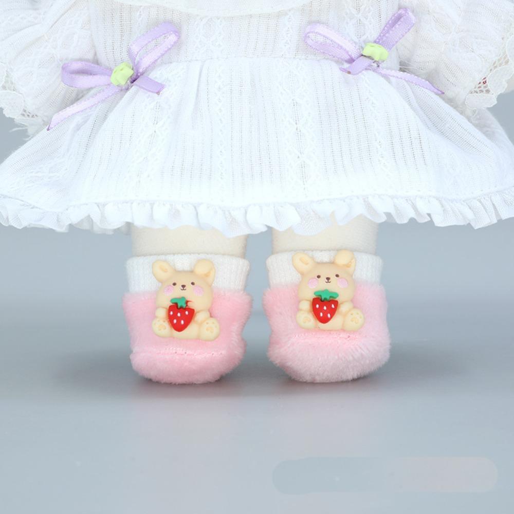 Doll Shoes 20cm Soft Doll Shoes 1/12 Dolls 20cm Dolls Plush Shoes  Plush Toy Accessories