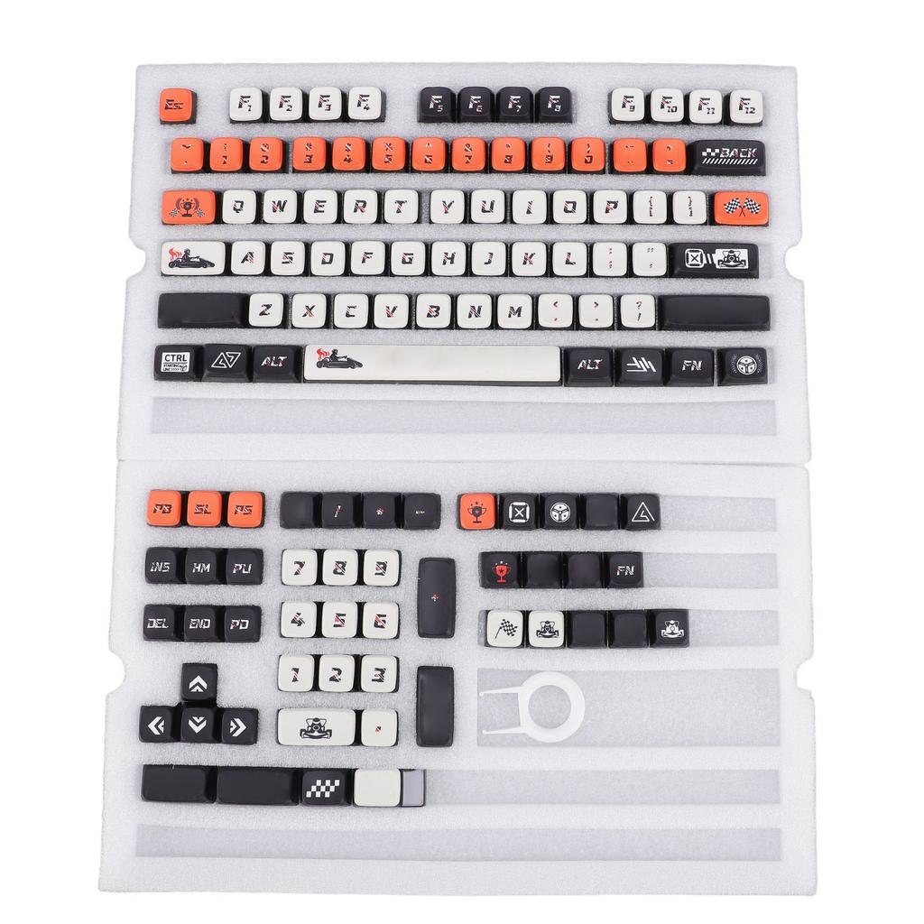 122 Keys Pudding Keycap Set Colorfast Dye Sublimation PBT for MSA Profile Keycaps for Mechanical
