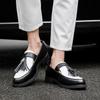 Fashion New Platform Tassels Loafers Men Black and White Wedding Party Casual Shoes Formal Business Shoes Slip on Leather Shoes