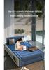 Double High Inflatable Mattress - Indoor/Outdoor Foldable Bed with Flocking Finish