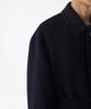 Musinsa Standard Wool Blend Maxi Balmacaan Robe Coat [Navy]