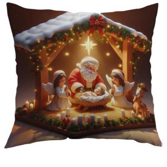 

Новая Рождественская Наволочка для Подушки Венок Полиэстер Принт Праздничное Украшение Гостиная Диван Наволочка для Подушки Спальня Подушка 45*45cm