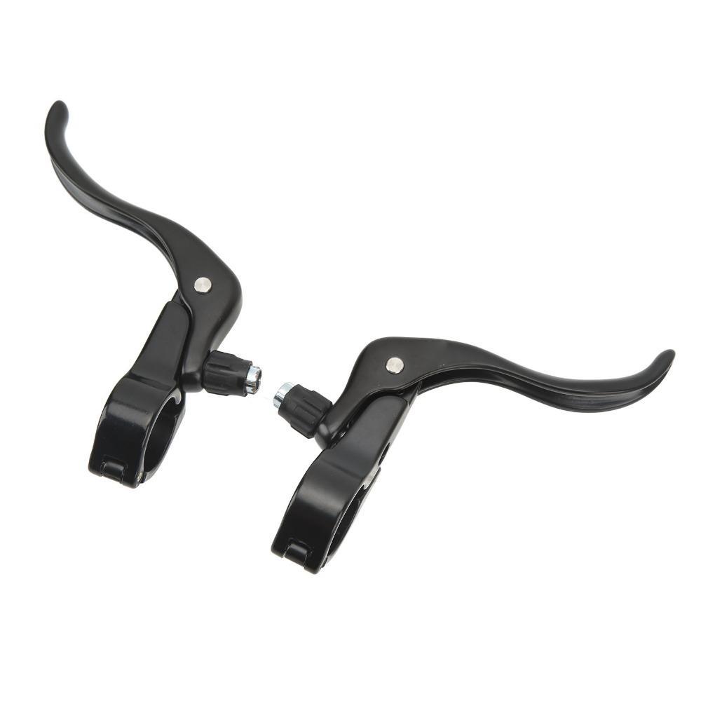 1 Pair Aluminum Alloy Bike Brake Lever 22.2/31.8mm Diameter Bike Brake Level Handles Stable Braking