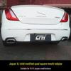 Stainless Steel Square Exhaust Tailpipe Add-On for 2010-2015 Jaguar XJL