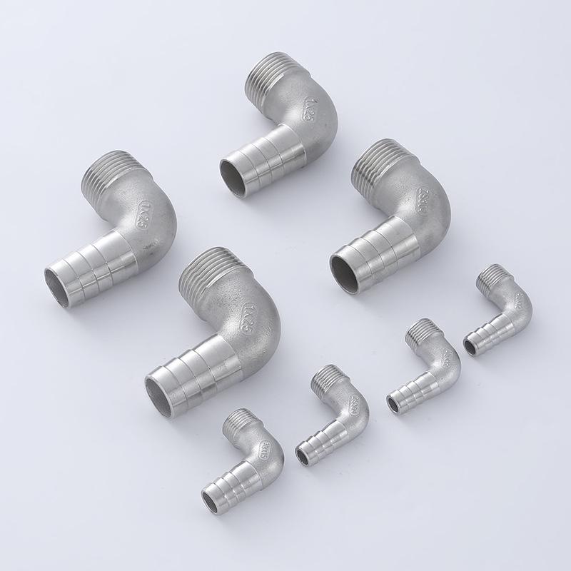 Xingteng 304 Stainless Steel 90° Male Thread Elbow Hose Connector