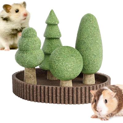Kleintierspielzeug 5X Dschungel-Thema Hamster Kauspielzeug Tiere Käfig Landschaftsgestaltung Dekoration Natürlicher Lebensraum Für Eichhörnchen Kaninchen