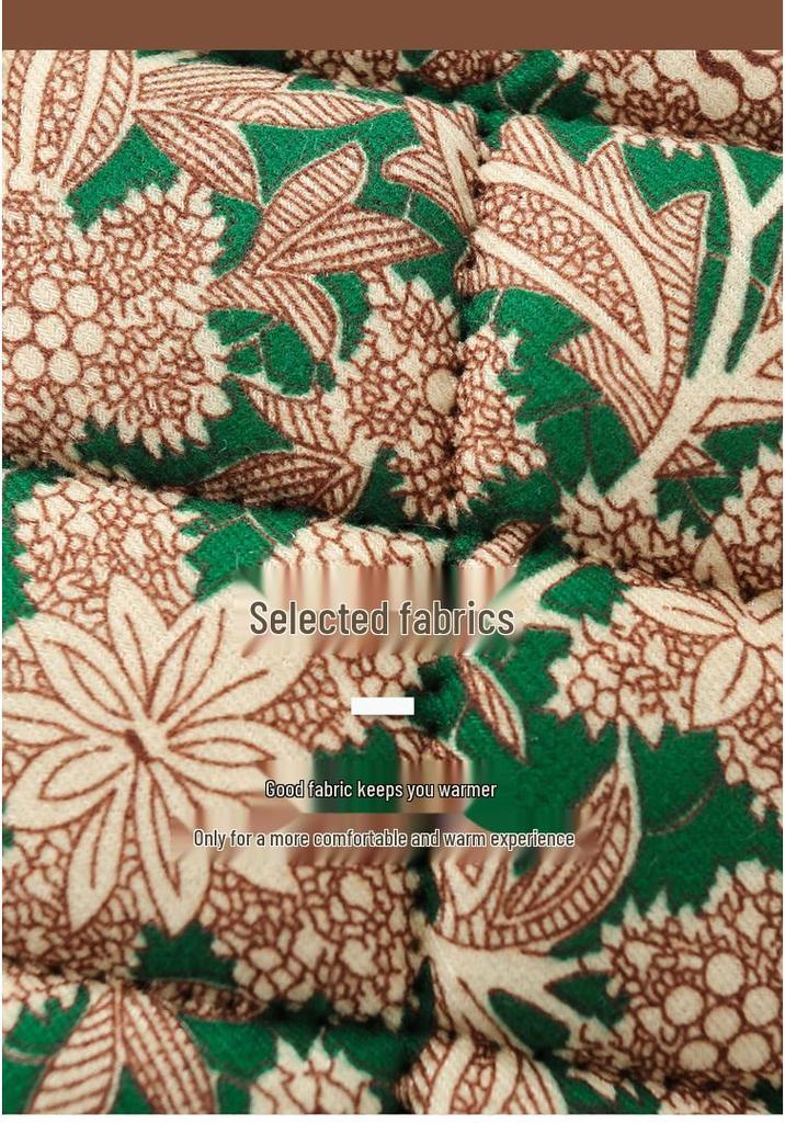 2025 Autumn/Winter Floral Cotton Jacket for Middle-aged & Elderly Mothers – Warm Loose Chinese Style Outerwear