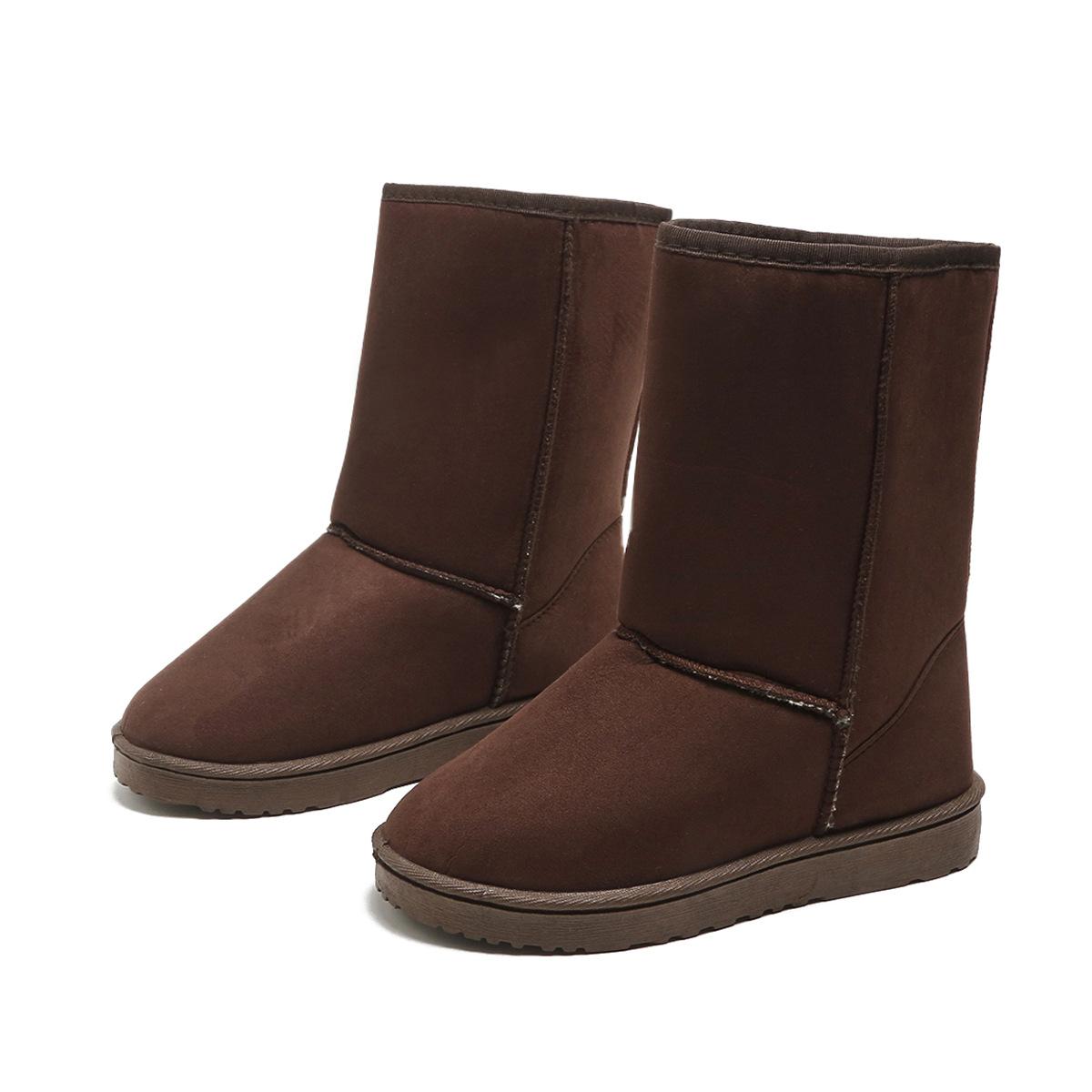 

Зимние сапоги из бархата для снега, женские хлопковые ботинки, высокие сапоги на плоской подошве 36