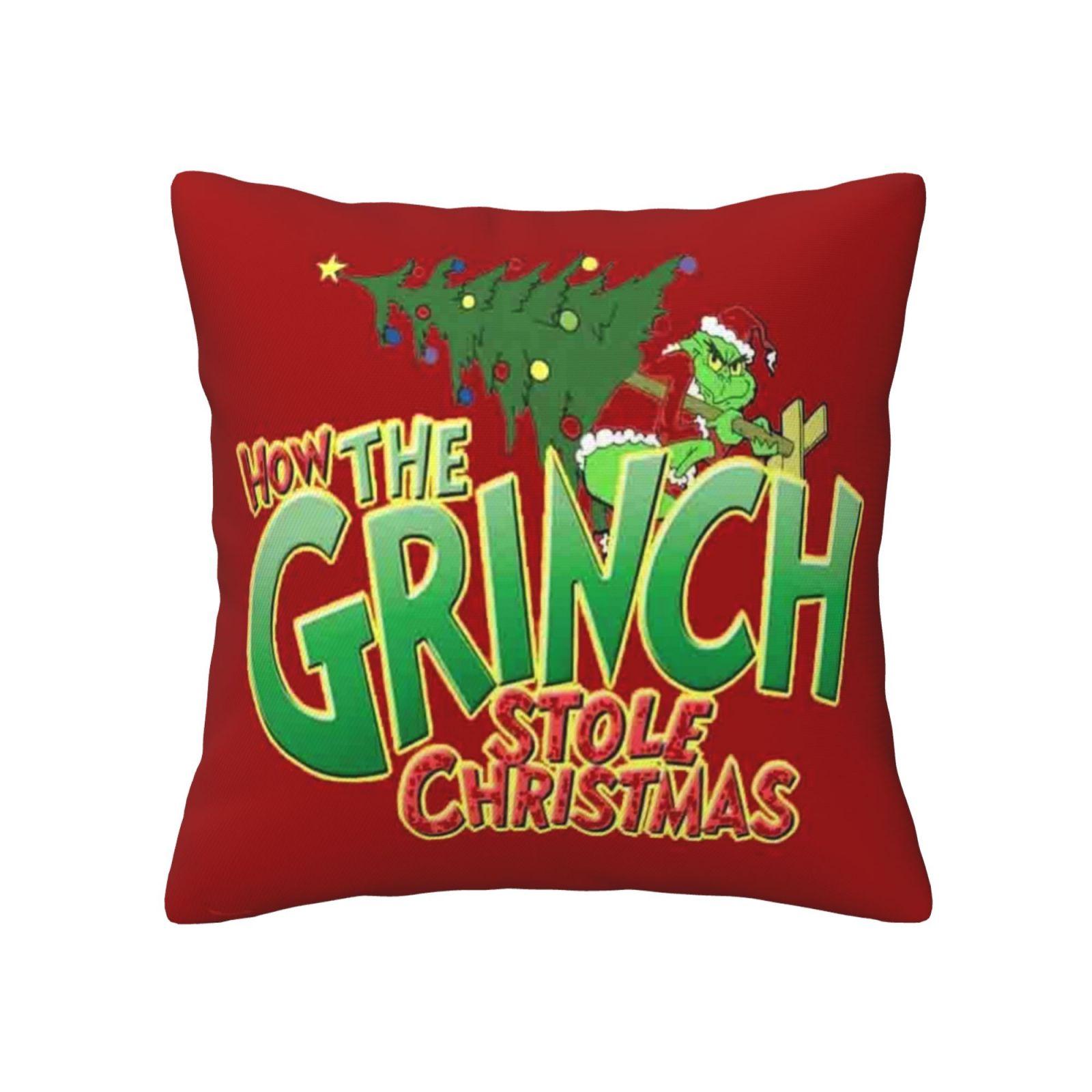 Red Merry Christmas pillowcase Sofa Home decor pillowcase 16x16Inch