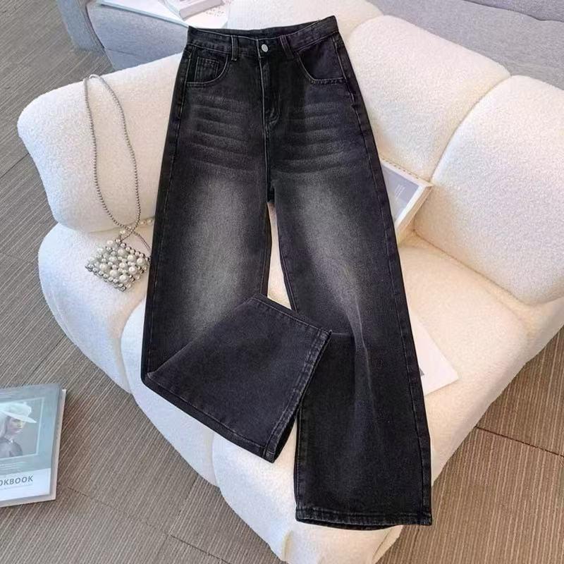 Southeast Asia Trending Women's High Waist Wide Leg Jeans - Autumn Slimming Loose Fit