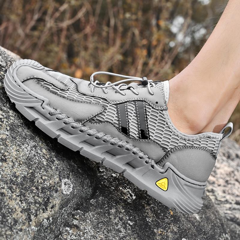 38-46 Summer Men's Large-size Breathable and Comfortable Outdoor Walking Casual Shoes Hiking Sneakers