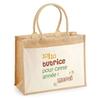 Jute Bag with Tutrice 10-10 Pocket for This Year Birthday Christmas Gift Original Personalized Woman | Shopping Grocery Bag