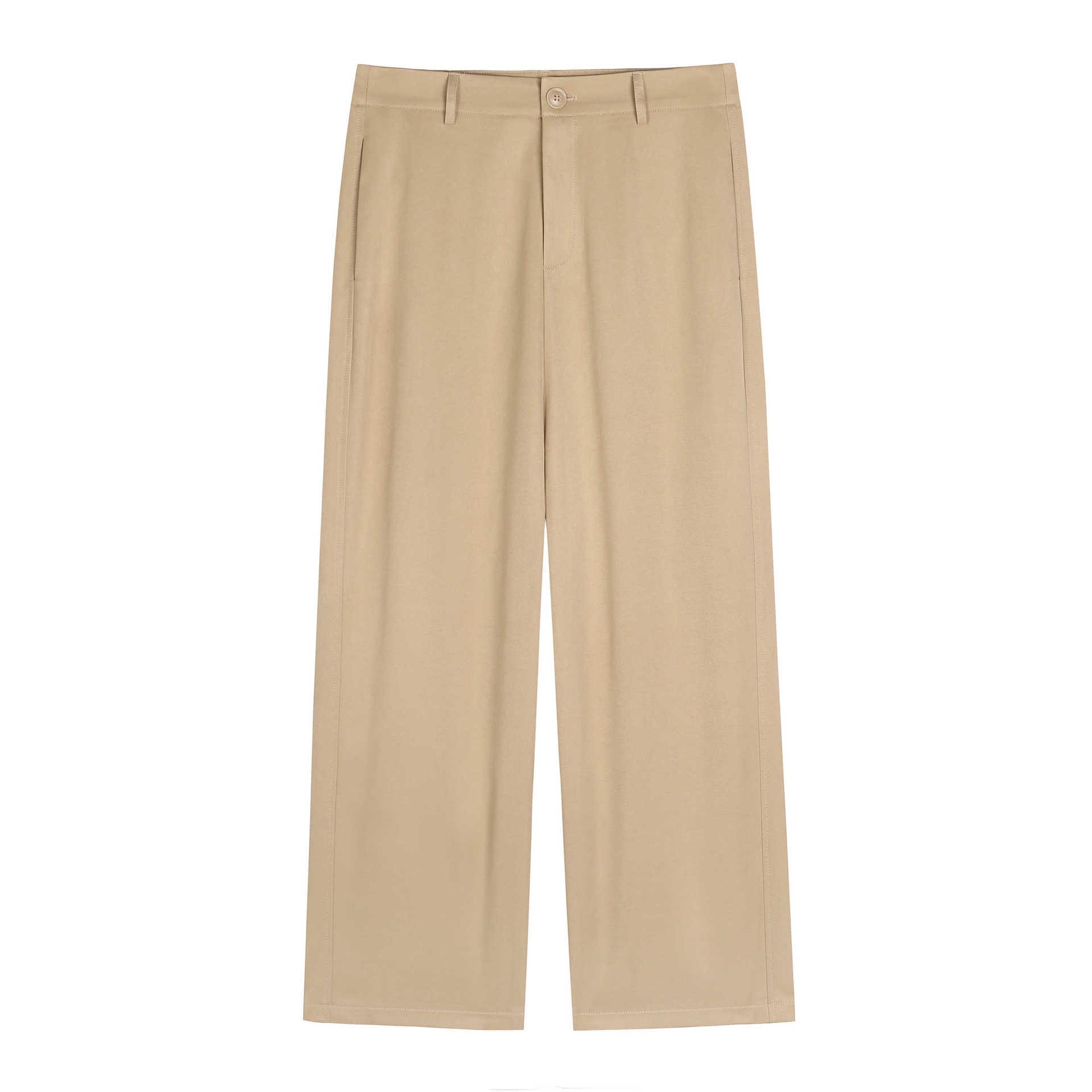 

Plus Size Women s Casual Cropped Twill Pants - Summer Straight Leg, Flaw Draping, Slimming Style 5XL (200-220 jin) хаки