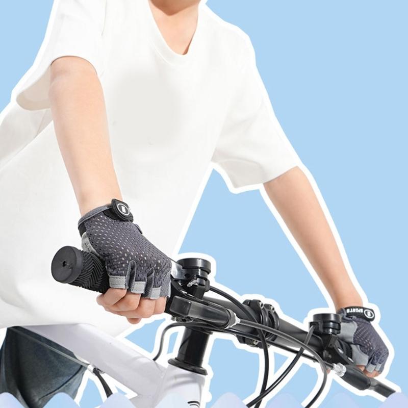Protective Palms Kids Cycling Gloves Half Finger Comfortable Gloves For Scooter Ice Skating Sport Training Handwear