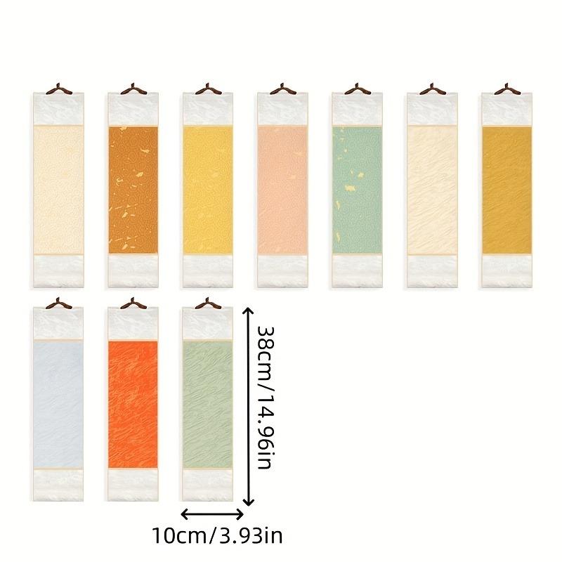 10 Pack Mini Rice Paper Scrolls Blank Hanging Painting Traditional /Southeast Asian Style Calligraphy & Paper DIY Art Home Decor