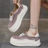 2025 New Style Women's Vulcanize Shoes with Increased Height and Thick Bottom for Casual Sports with  Single Shoes