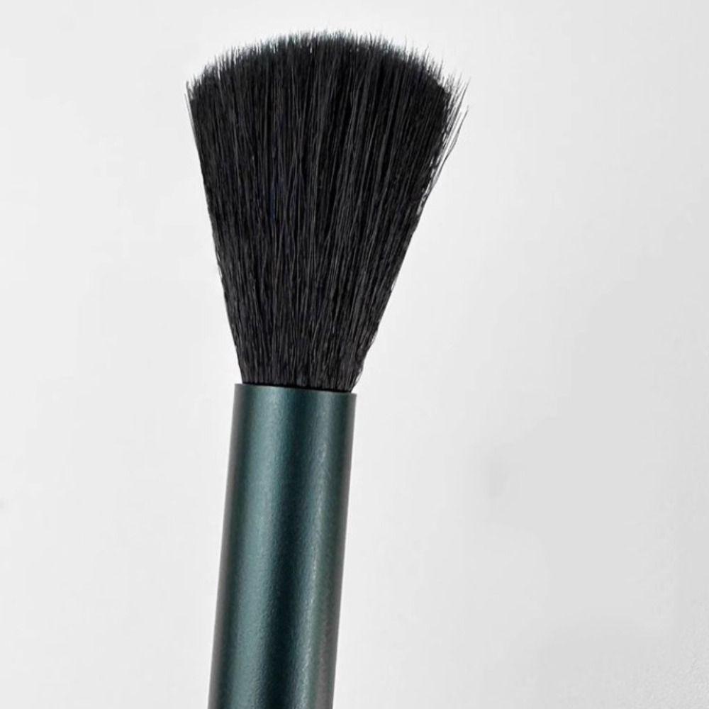 Double Head Coffee Grinder Cleaning Brush Aluminum Handle Coffee Machine Brush  Cafe