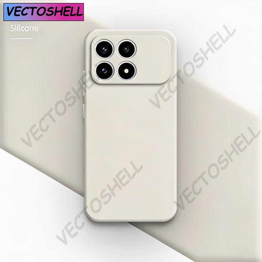 Original Silicone Phone Case For Xiaomi Poco F8 Pro Ultra X8 Pro Max Fundas High Qualtiy Soft Internal Flocking Back Cover