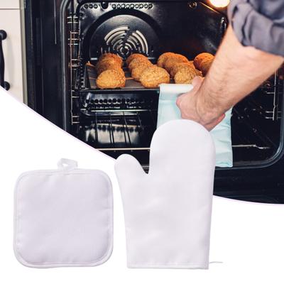 2 ks Rukavice do sporáku Extra silné Protiskluzové provedení Jemné šití Tepelně odolné Rukavice na vaření Rukavice na pečení Kuchyňské nářadí