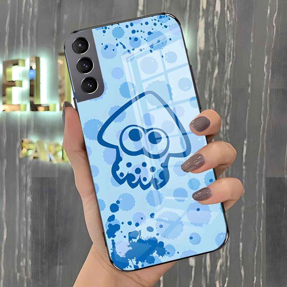 

Игровой чехол для телефона S-Splatoon для Samsung A25 A13 A33 5G A54 A36 A35 A56 A52 A14 Ударопрочный стеклянный чехол Samsung A52