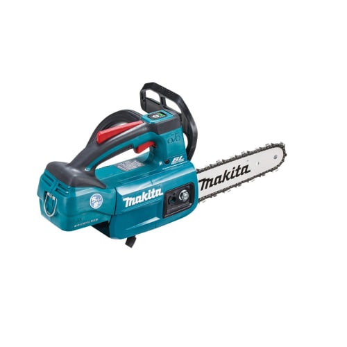 Makita oppladbar motorsag sverd 200 mm blå 18V batterilader Selges separat MUC204DZ