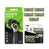 Dorco Face 3D Motion Set Razor + 5 Blades Pack 7-Blade 1 Pcs