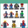 Hochwertiger ABS-Kunststoff Avengers Superhelden Bausteine 8 Verschiedene Charaktere In Einem Set