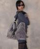 Sand Museum Flap Hobo Bag [Fur Gray]