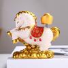 Chinese Style New Year Mascot Miniature Resin Zodiac Ornaments Gift Horse Figurine  Office