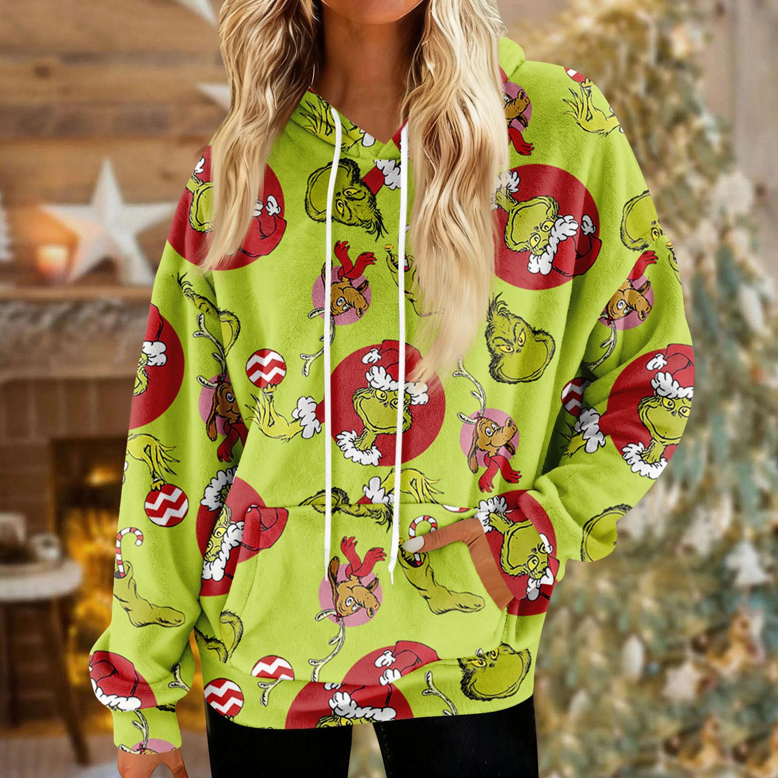 

Толстовки для женщин оверсайз зимние плюшевые милые свитшоты пуловер модная осенне-зимняя одежда XL