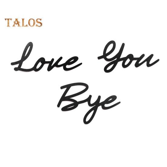 

Знак «Люблю тебя, пока!», деревянная настенная художественная вывеска, украшение на стену в прихожей на тему любви, украшение на День святого Валентина, украшение для прихожей, подарок на новоселье чёрный