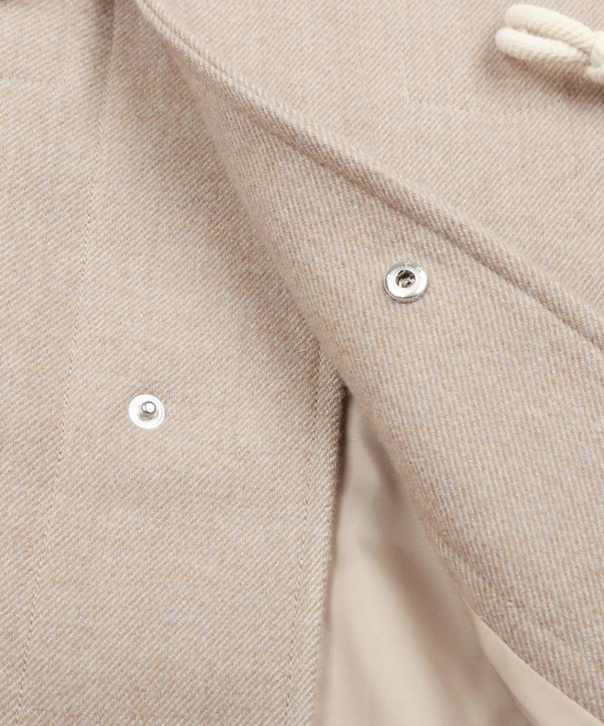 Trillion Unisex Balmacaan Duffle Long Coat (Beige)