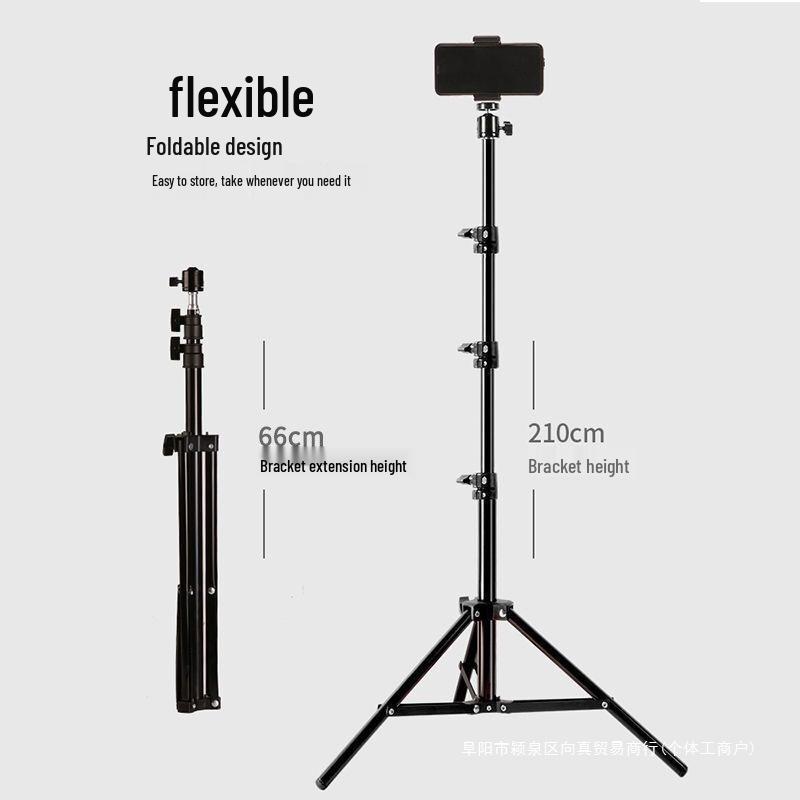 Handyhalter Stativ mit Licht für Live-Streaming, Fotografie und Selfie.
