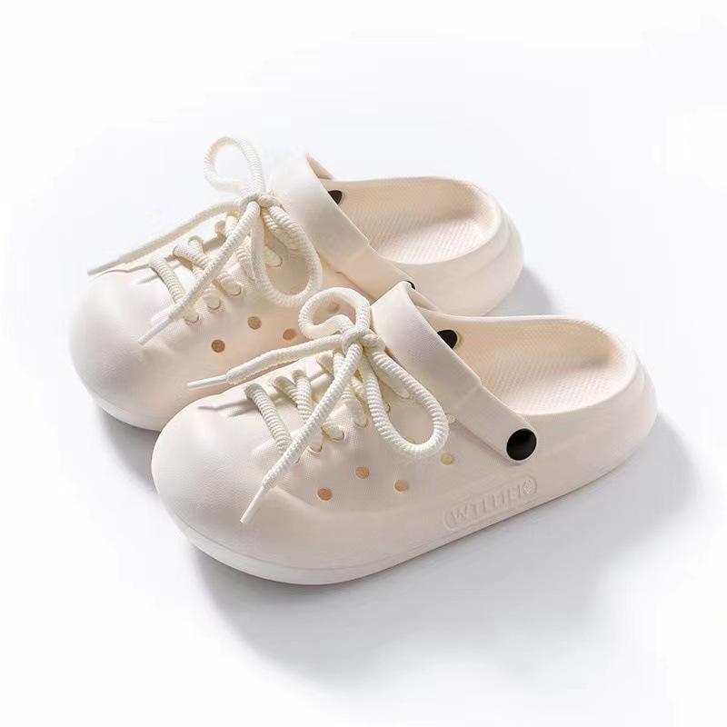 Women s Korean Style Lace-up Closed-Toe Summer Sandals Slippers - Non-Slip EVA for Outdoor Beach Activities 40-41 1090₽