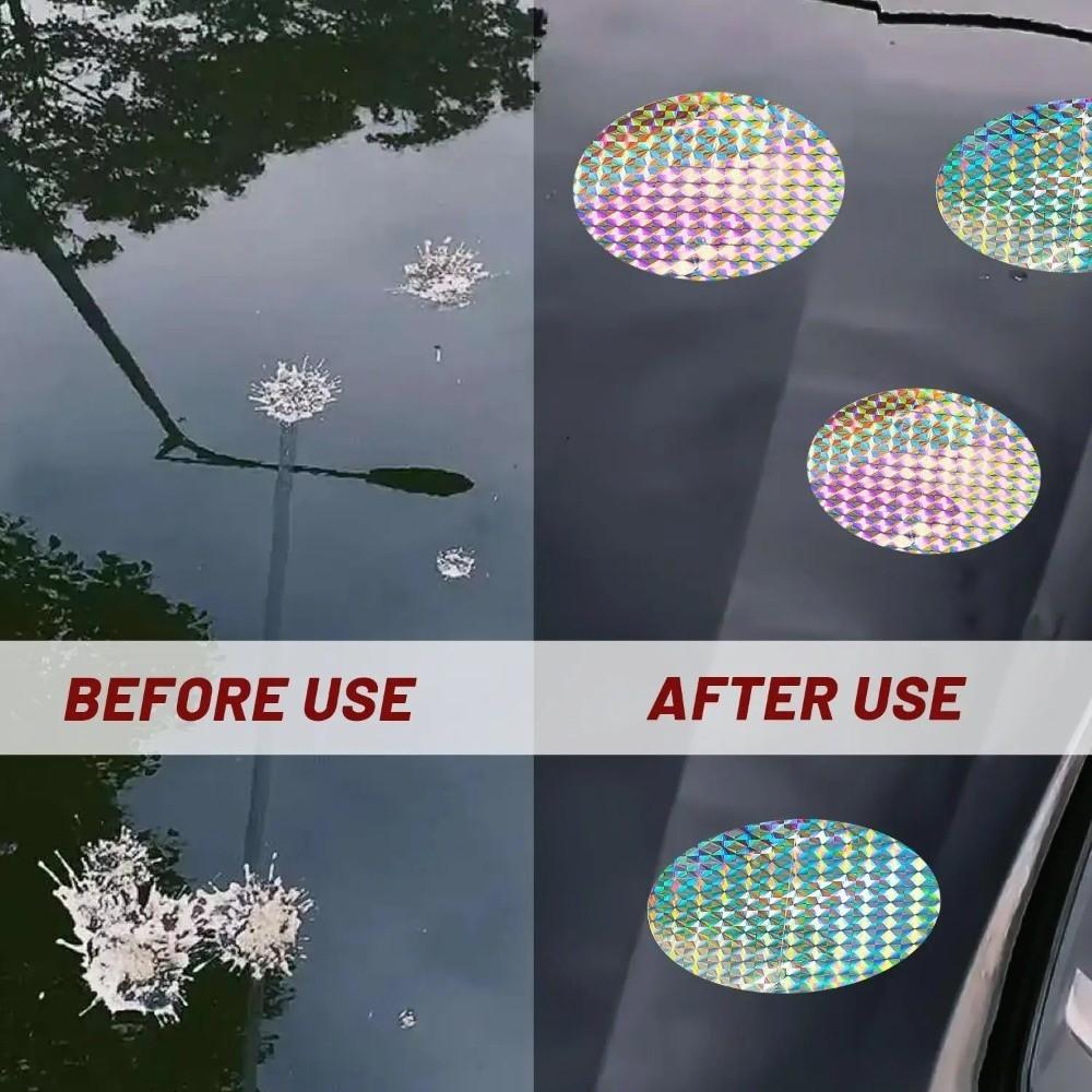 20pcs Reflective Bird Repellent Sticker Round Shape Bird Repellent Tape  Garden Home