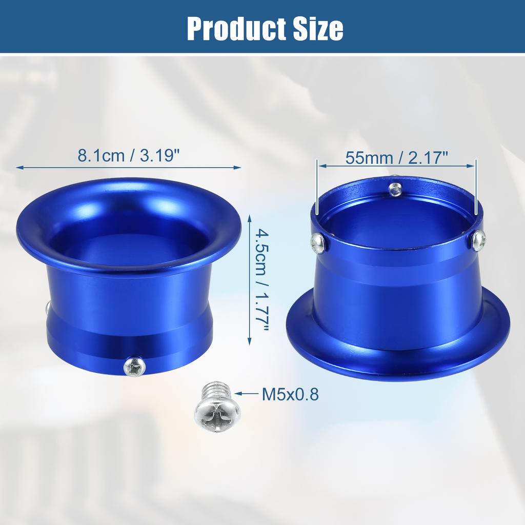 Motoforti 50mm Velocity Stack Motorcycle Carburetor Air Filters Carb Funnel Trumpet for Honda for Yamaha for Kawasaki