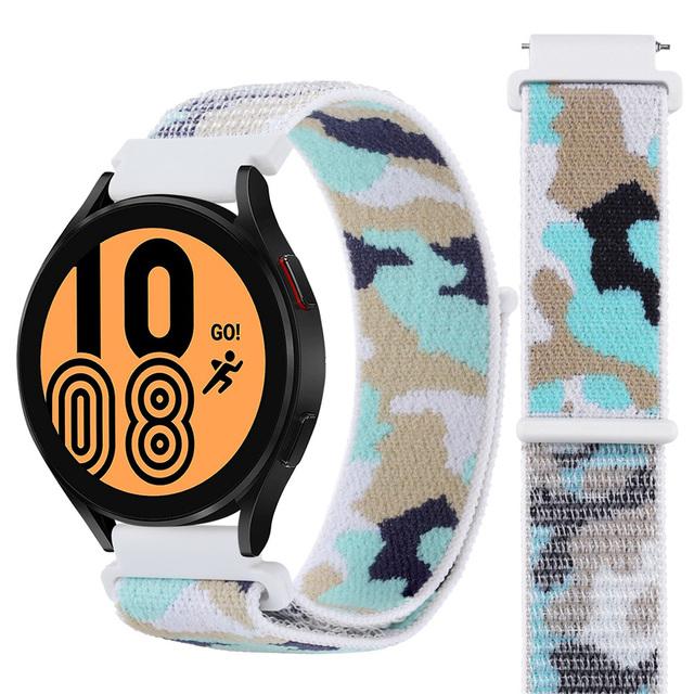 20mm 22mm Nylon Loop Strap For Huawei Watch 4/3/GT5-4-3-2 Pro 46mm Camouflage Bracelet Belt Amazfit Active 2/Balance/GTR Correa