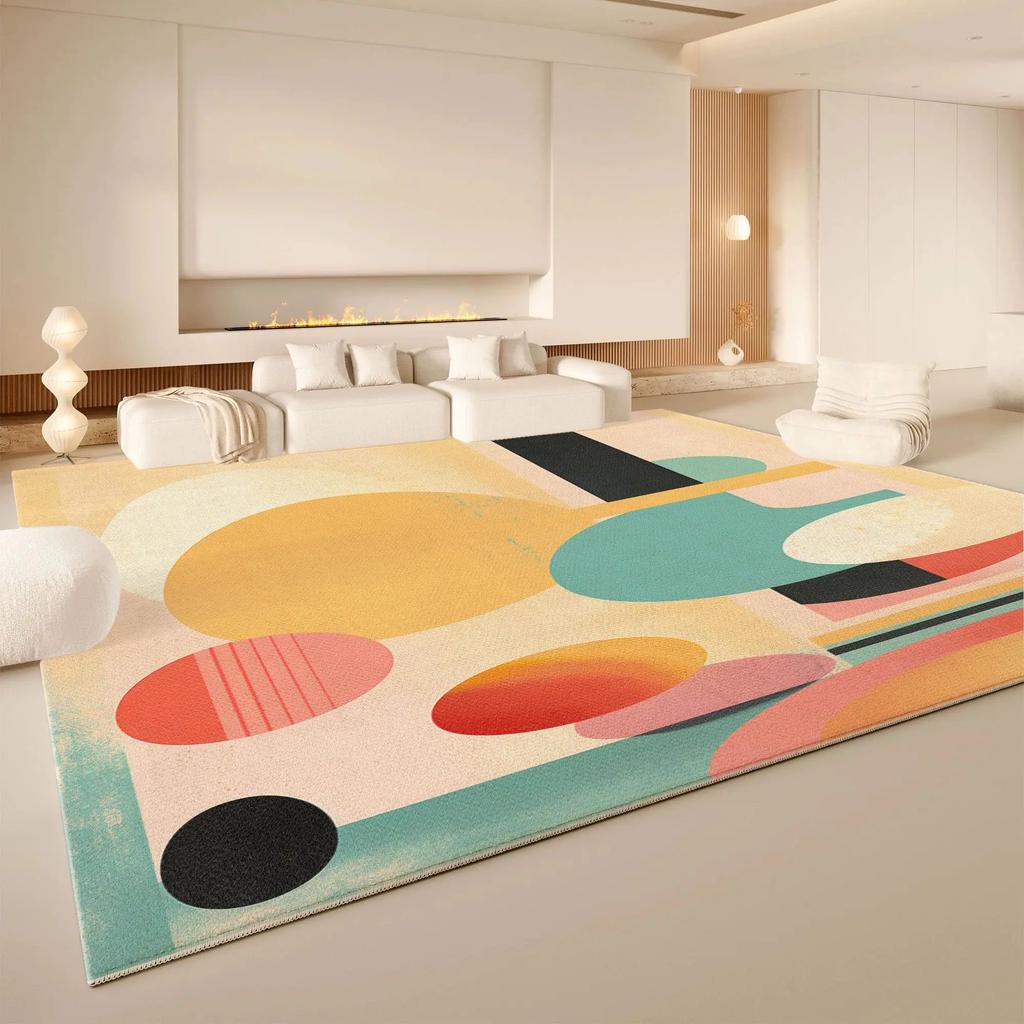 Moderner Klassiker Großflächenteppich mit einem Schlingenflor, Schlafzimmer Sofa, Wohnzimmer Weich Schallisolierend Heimdekoration