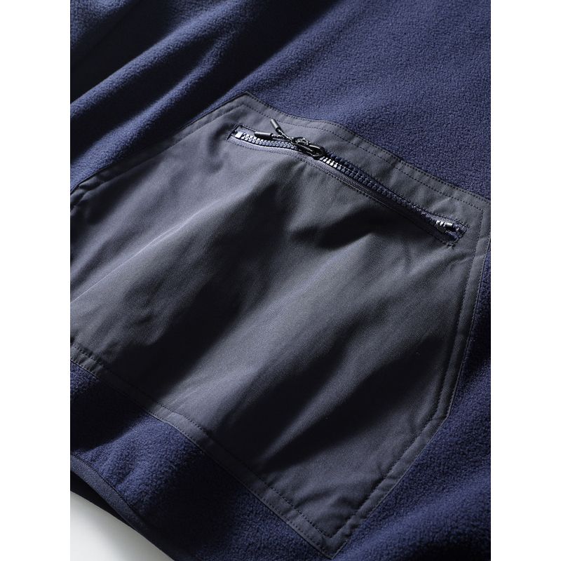 Japanese-Style Retro Mountain Double-Sided Fleece Sweater Men's Autumn and Winter Fleece-lined Trendy Bottoming Shirt Export Men's Clothing Outwear