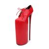 Mode Extreme 30cm High Heels Damen Pumps mit Schnallenriemen, Perfekt für T-Bühne und Nachtclub Plateau Model Schuhe Modell