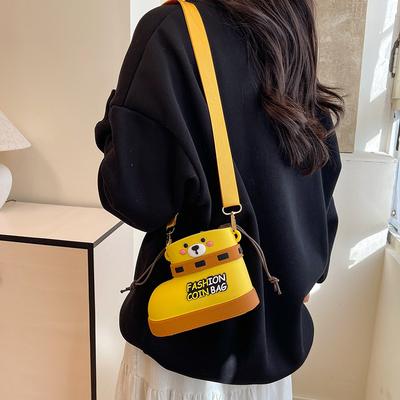 Sac pour femme nouveau créatif bottes de pluie ours style sac bandoulière cœur de fille mignonne sac à bandoulière en silicone accessoires sac