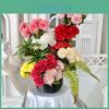 Carnation Silk Flower Arrangement For House Decoration And Event Use