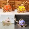 Colorful Unisex Key Chain Pumpkin Carriage Car Key Crystal Pendant For Every Occasion